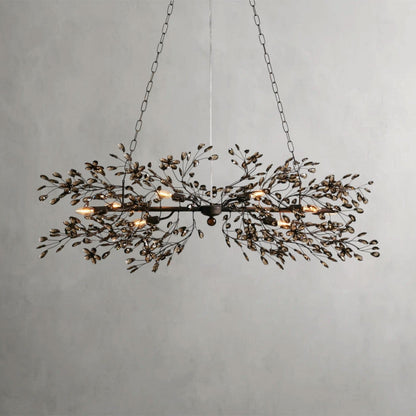 51" / BRONZE/SMOKE Fiore Linear Chandelier 51", 68"