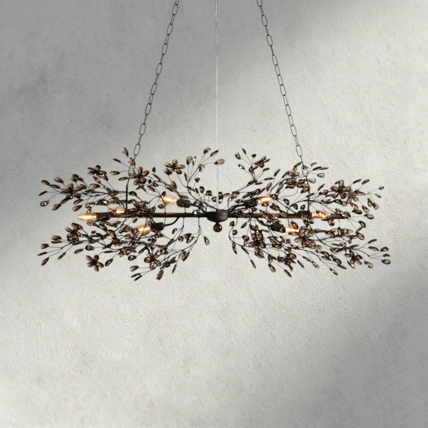 51" / BRONZE/SMOKE Fiore Linear Chandelier 51", 68"
