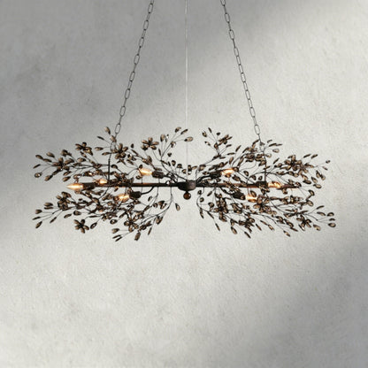 51" / BRONZE/SMOKE Fiore Linear Chandelier 51", 68"