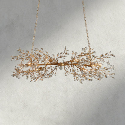 51" / GOLD Fiore Linear Chandelier 51", 68"