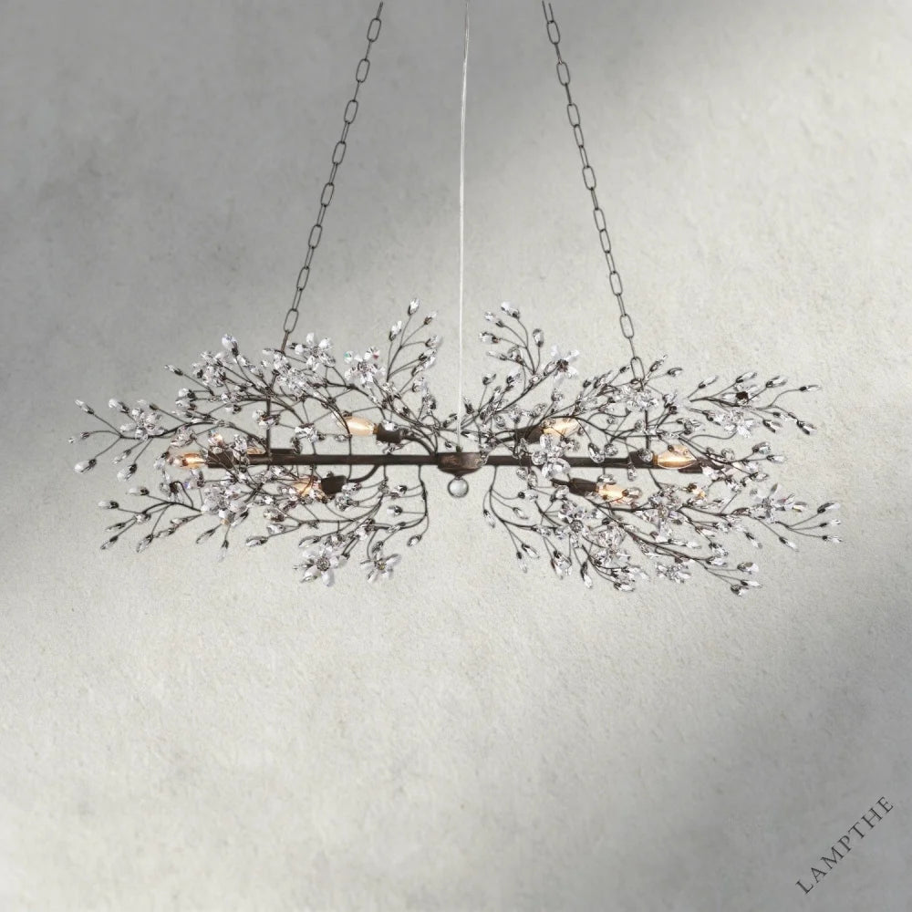 51" / BRONZE Fiore Linear Chandelier 51", 68"