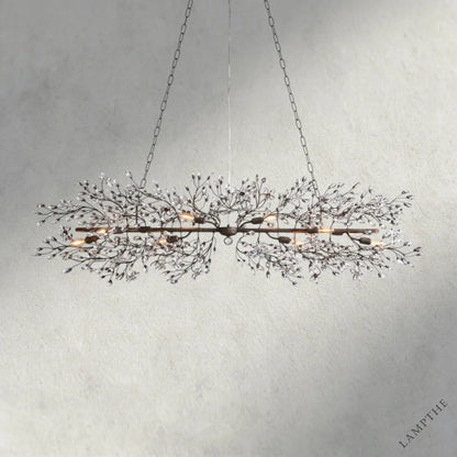 68" / BRONZE Fiore Linear Chandelier 51", 68"
