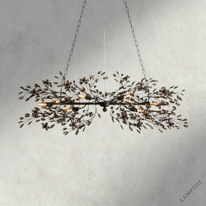51" / BRONZE/SMOKE Fiore Linear Chandelier 51", 68"
