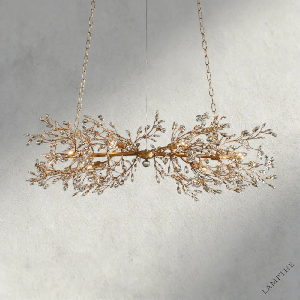51" / GOLD Fiore Linear Chandelier 51", 68"