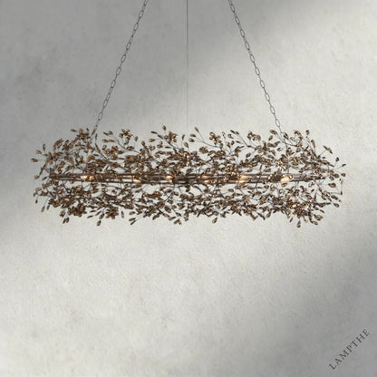 74" / BRONZE/SMOKE Fiore Oval Chandelier 62", 74"