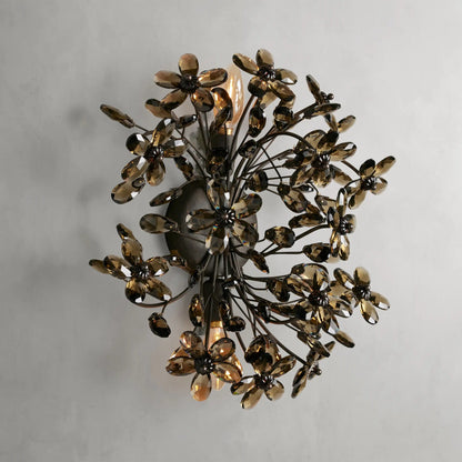 BRONZE/SMOKE Fiore Sconce