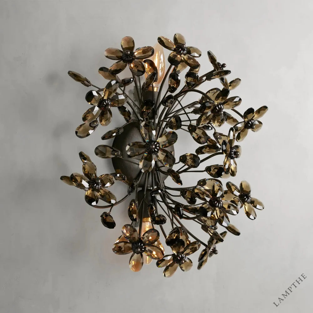 BRONZE/SMOKE Fiore Sconce