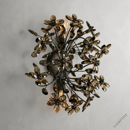 BRONZE/SMOKE Fiore Sconce
