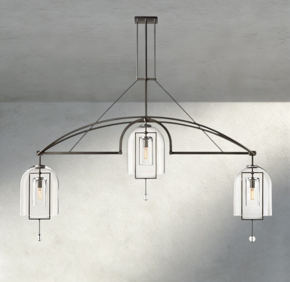 61" / Bronze Fulcrum Grand Linear Chandelier 61", 73", 85"