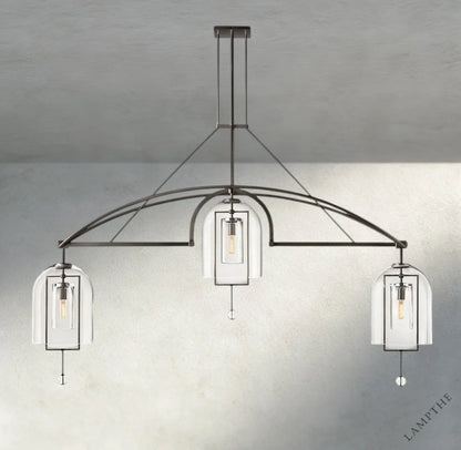 61" / Bronze Fulcrum Grand Linear Chandelier 61", 73", 85"