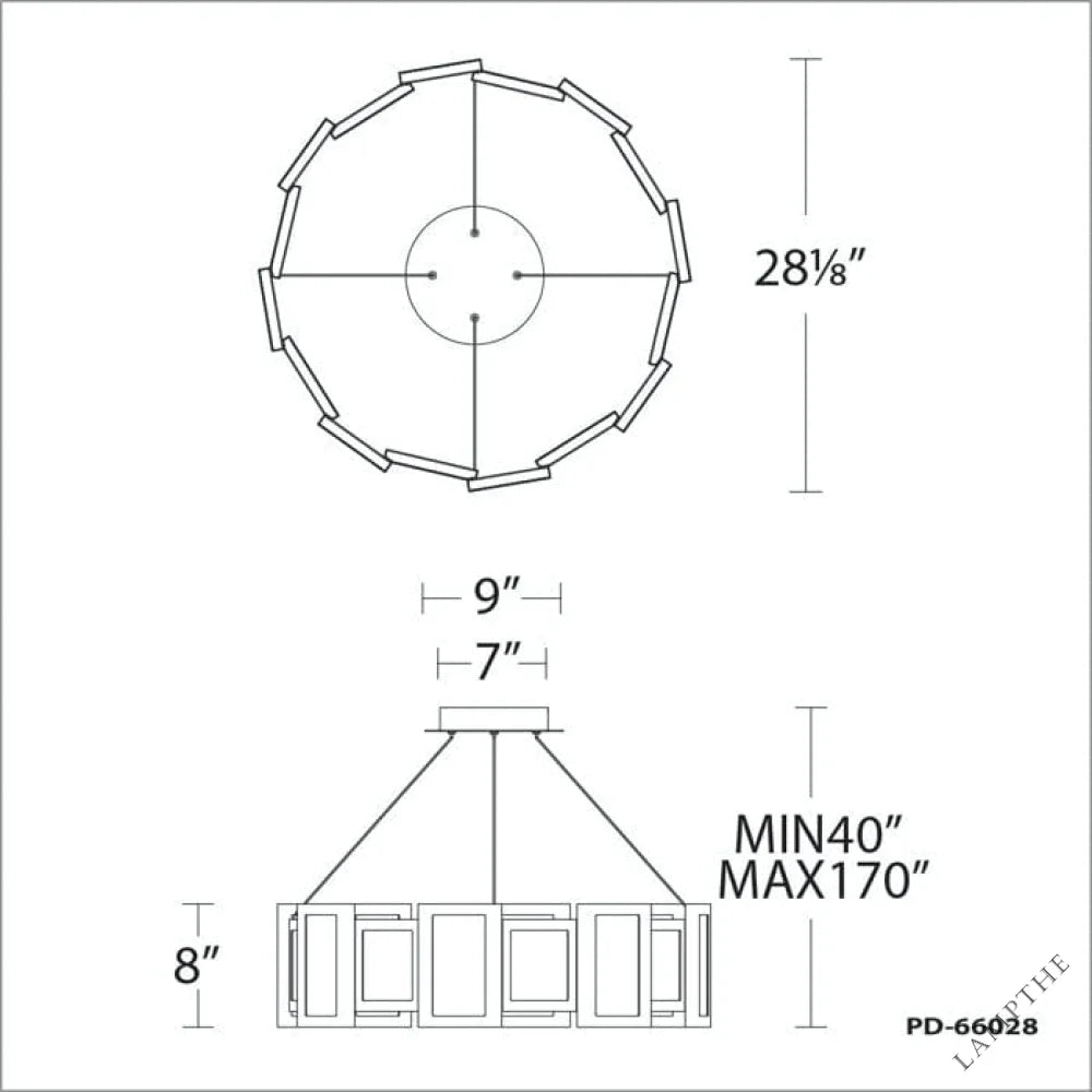 Fury 16 - Light LED Chandelier