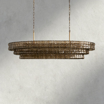 Ghiaccio Oval Chandelier 54", 65"