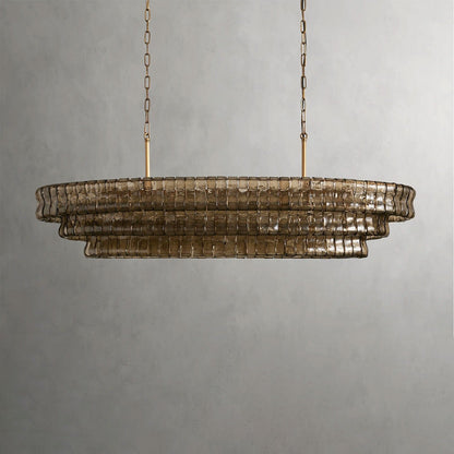 Ghiaccio Oval Chandelier 54", 65"