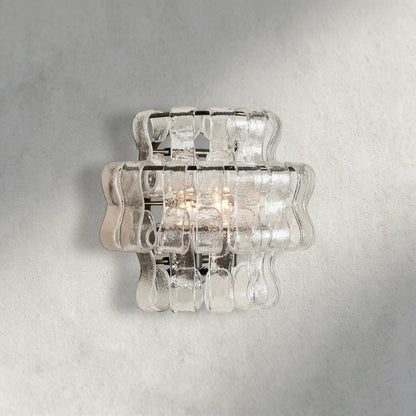 Bronze / Clear Ghiaccio Sconce