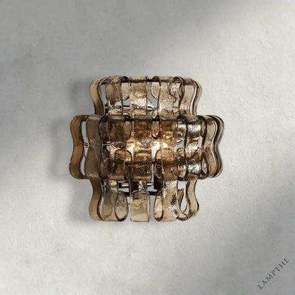 Bronze / Smoke Ghiaccio Sconce