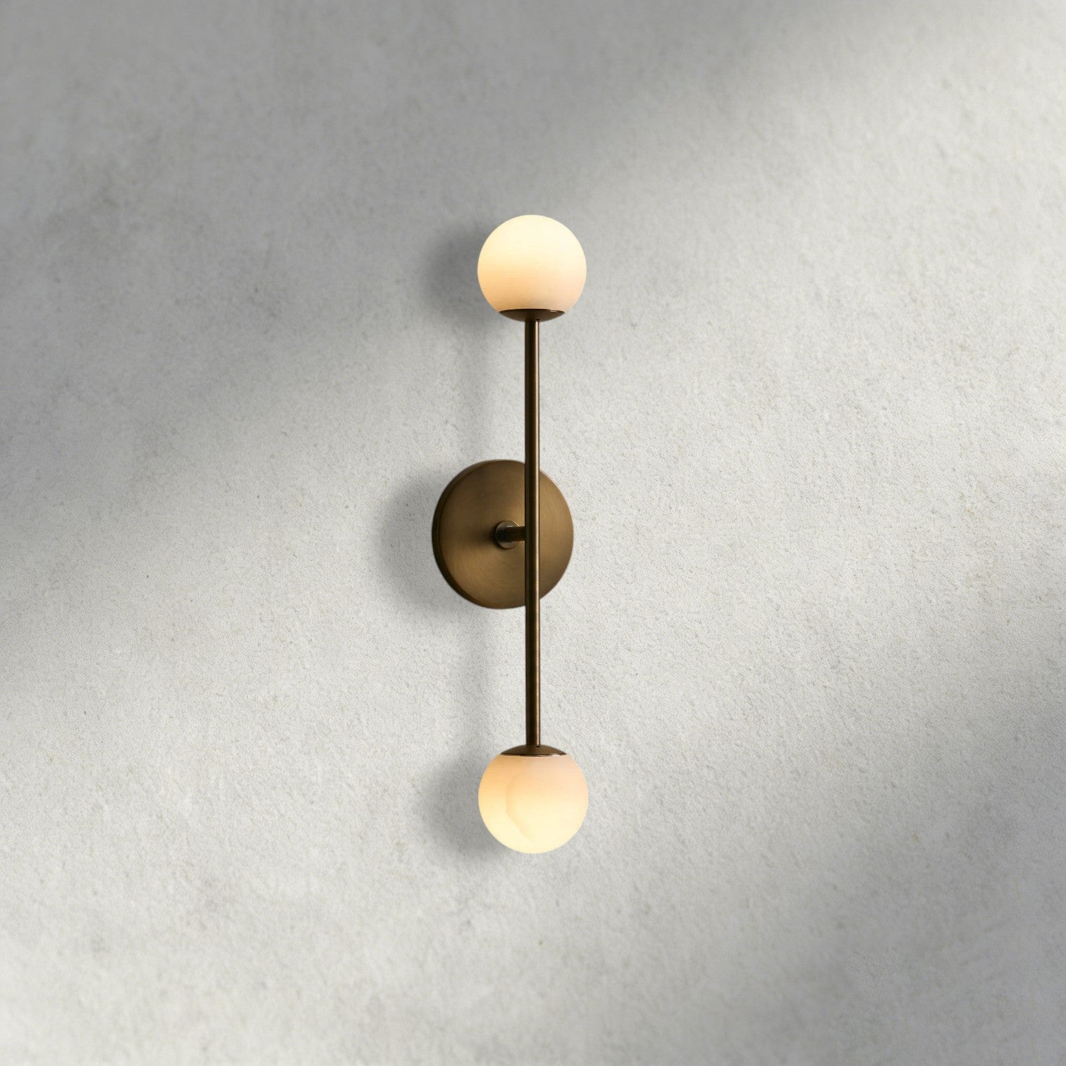 Brass Girouette Double Sconce