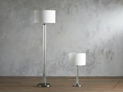 Glass Column Table Lamp