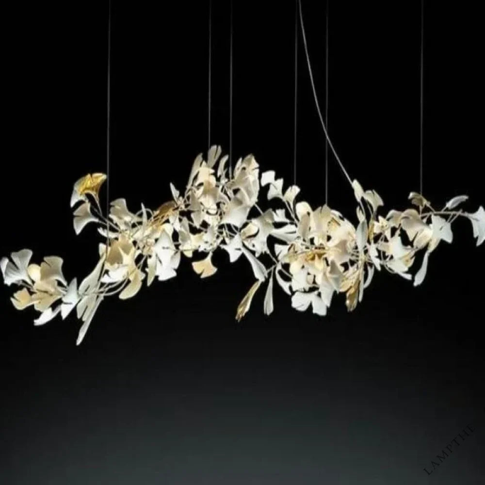 Glessy Ceramic Ginkgo Branch Chandelier 60", 71", 79", 99"