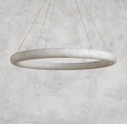 48" Halima Halo Alabaster Chandelier