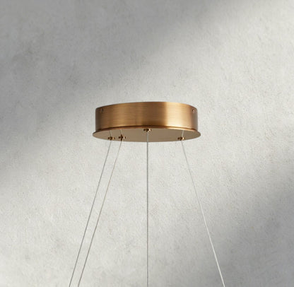 Halima Halo Alabaster Chandelier