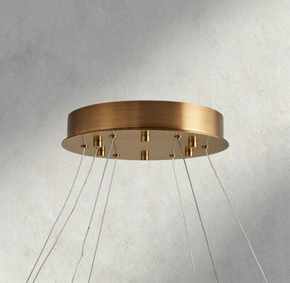 Halima Halo Alabaster Chandelier