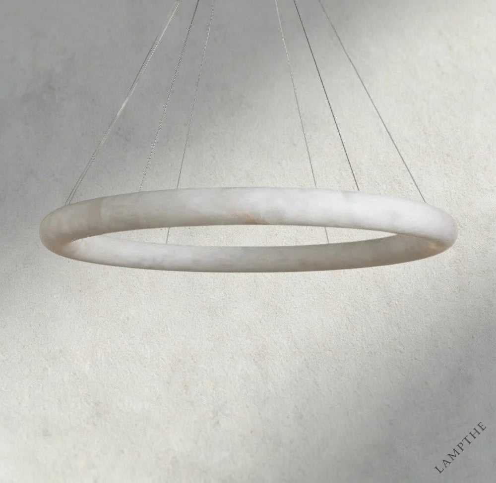 48" Halima Halo Alabaster Chandelier