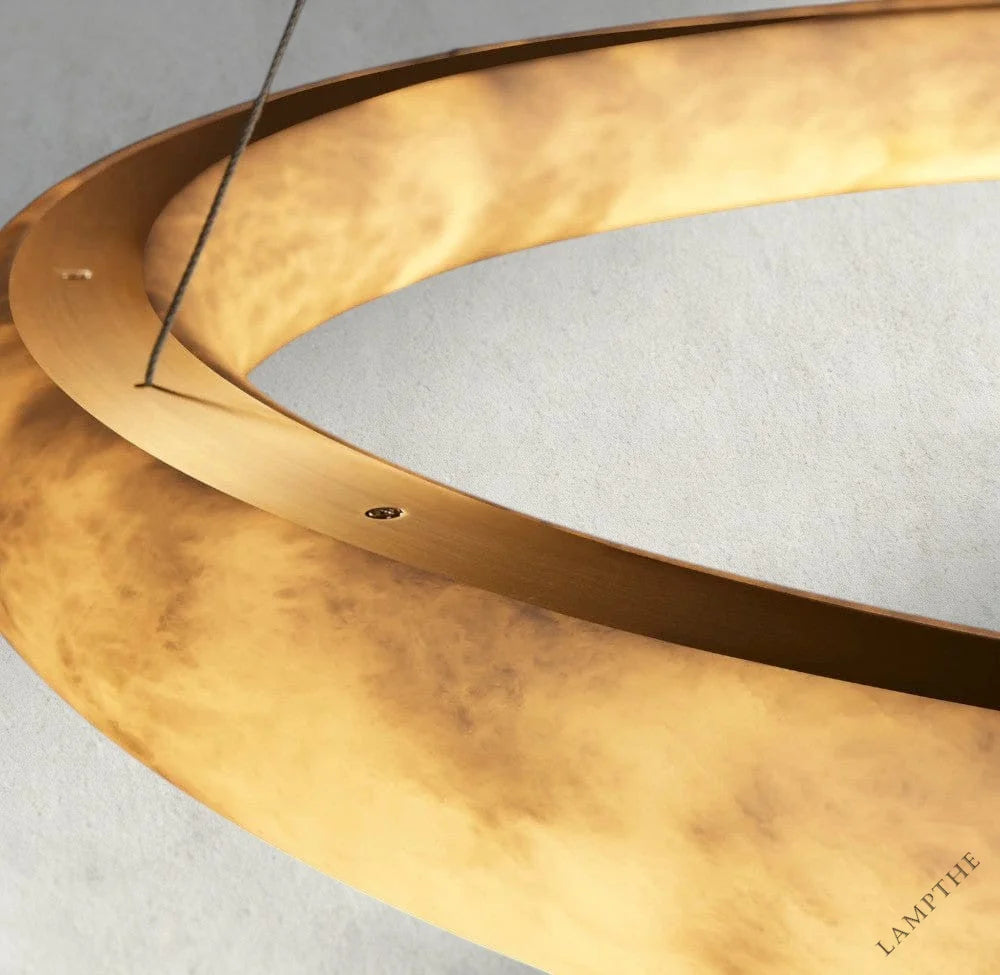 Halima Halo Alabaster Chandelier