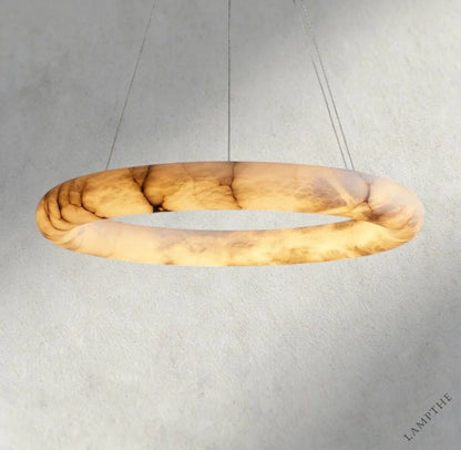 Halima Halo Alabaster Chandelier