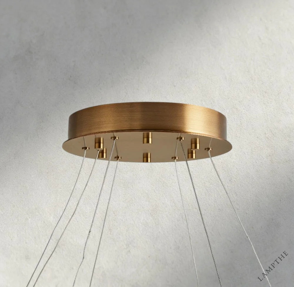Halima Halo Alabaster Chandelier