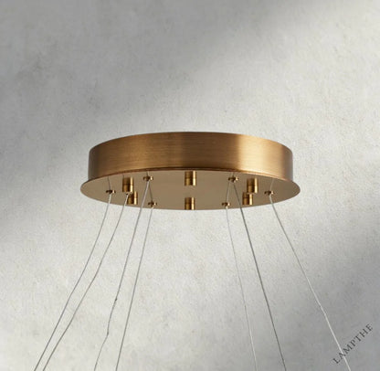 Halima Halo Alabaster Chandelier