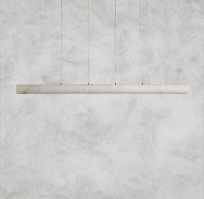 74" Halima Linear Alabaster Chandelier