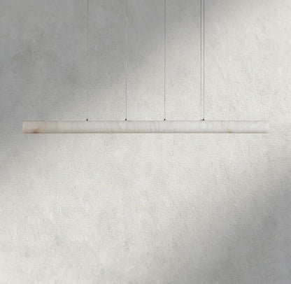 74" Halima Linear Alabaster Chandelier