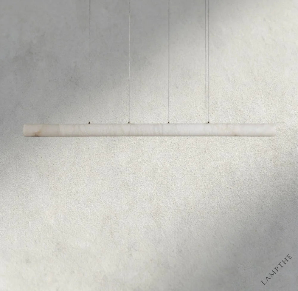 74" Halima Linear Alabaster Chandelier