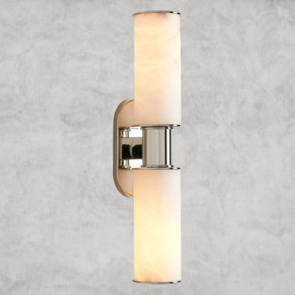 Nickle Harlin Double Sconce in Alabaster