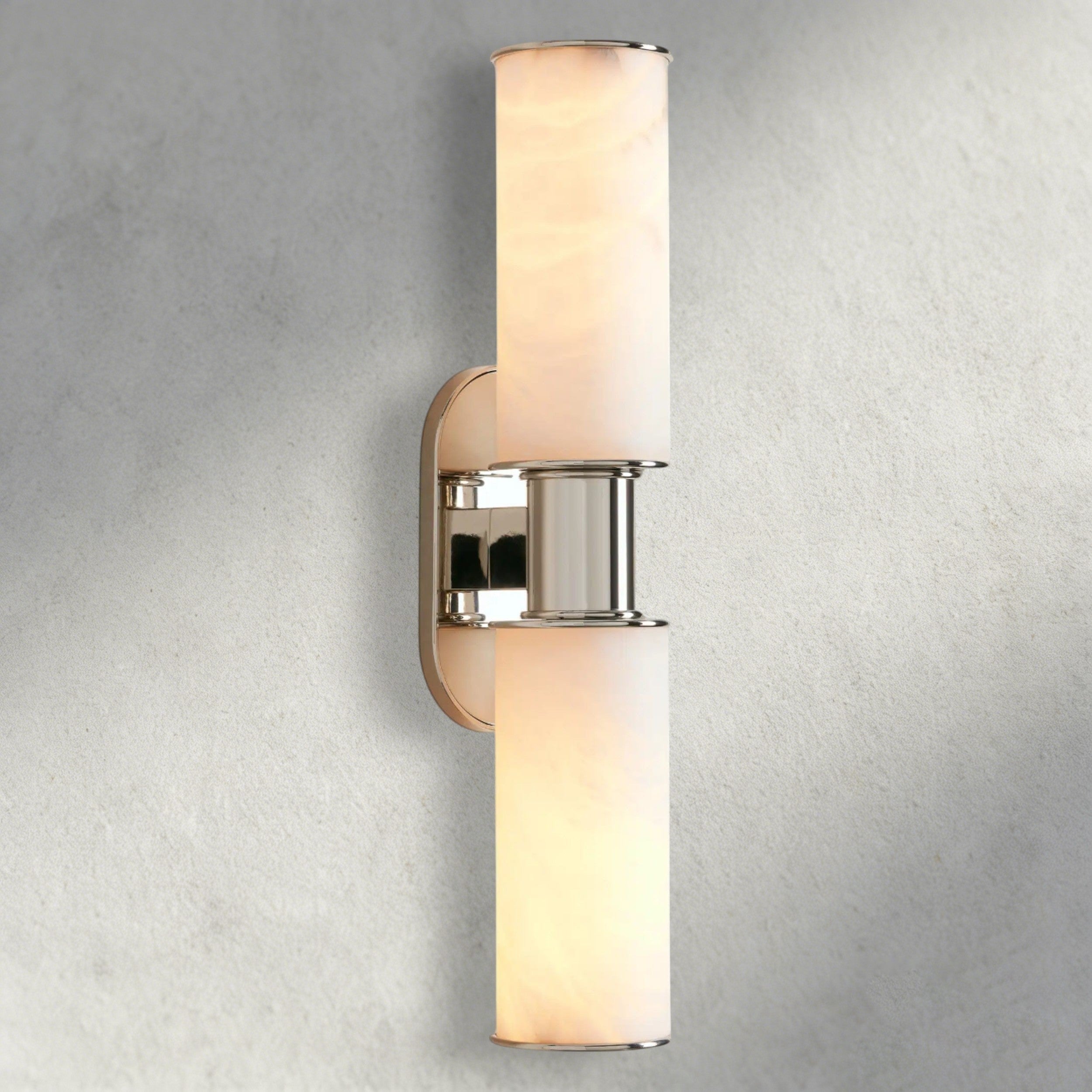 Nickle Harlin Double Sconce in Alabaster