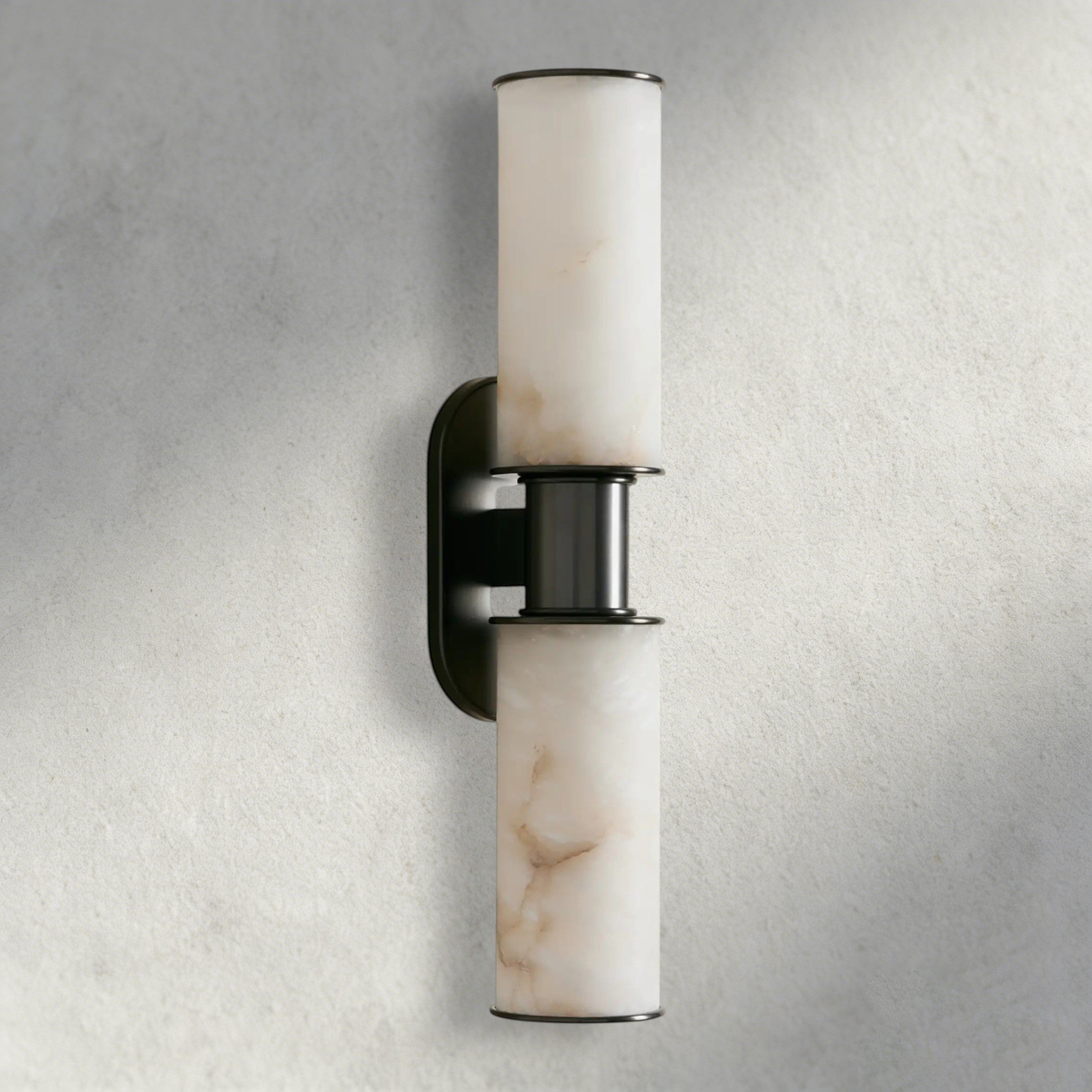 Harlin Double Sconce in Alabaster