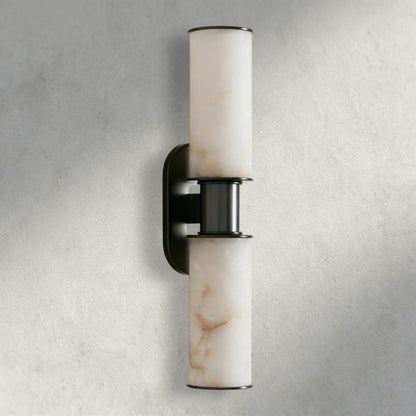Harlin Double Sconce in Alabaster