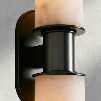Harlin Double Sconce in Alabaster