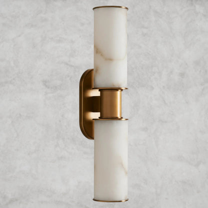 Harlin Double Sconce in Alabaster