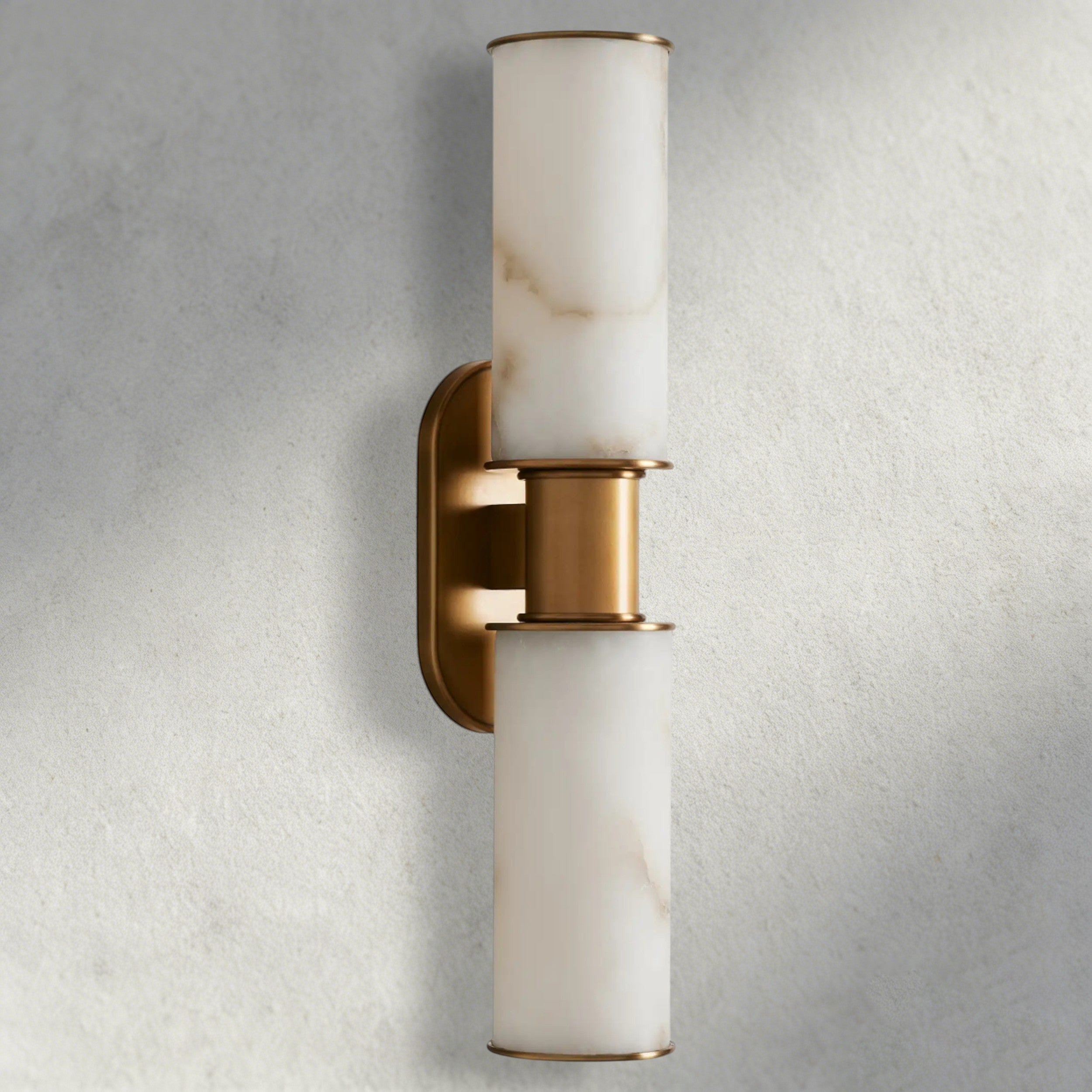 Harlin Double Sconce in Alabaster