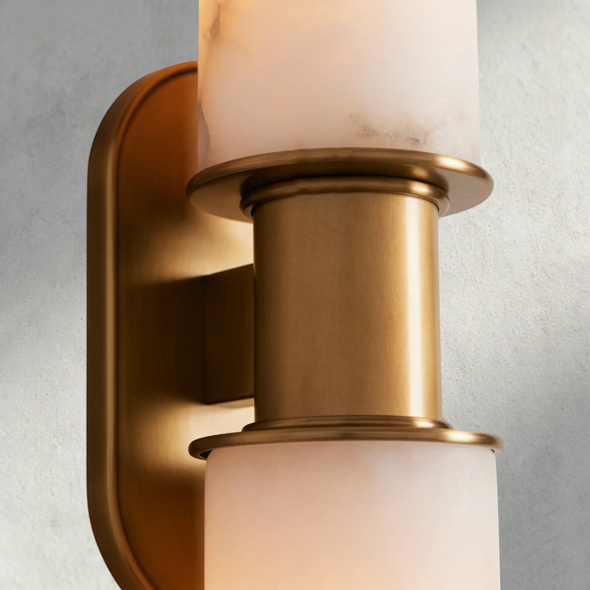 Harlin Double Sconce in Alabaster