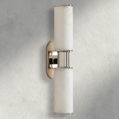 Harlin Double Sconce in Alabaster