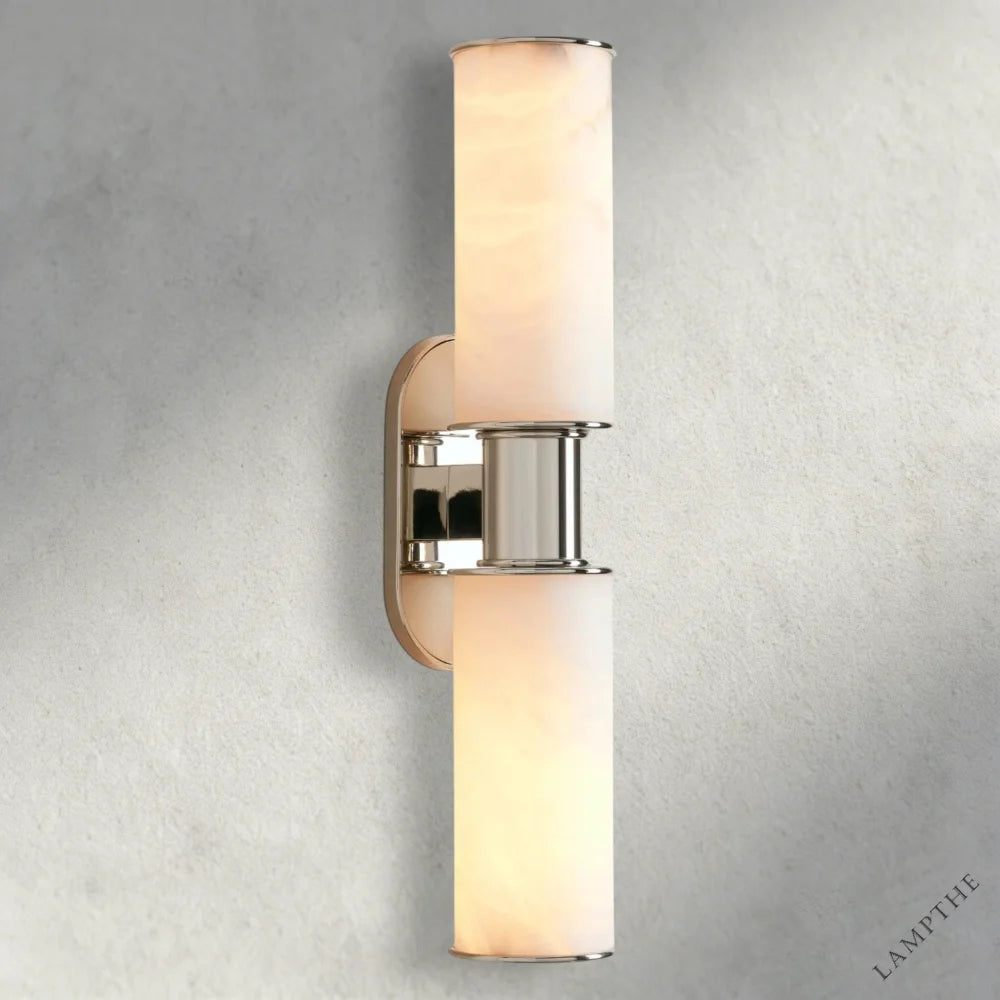 Nickle Harlin Double Sconce in Alabaster