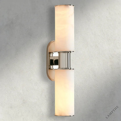 Nickle Harlin Double Sconce in Alabaster