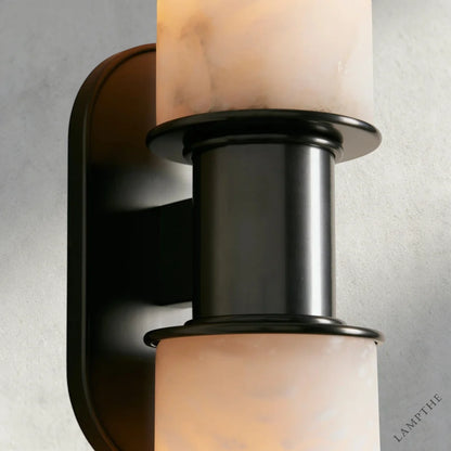 Harlin Double Sconce in Alabaster
