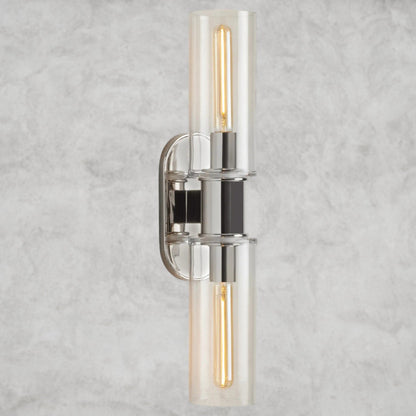 Harlin Double Sconce in Clear