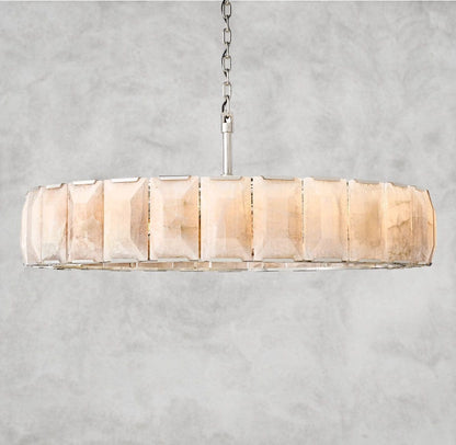60" / Nickle Harlow Calcite Round Chandelier 19", 31", 43", 60"