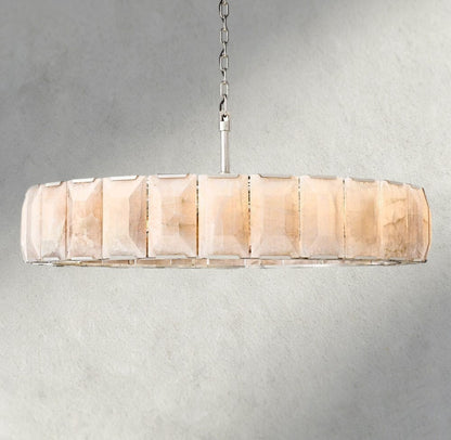 60" / Nickle Harlow Calcite Round Chandelier 19", 31", 43", 60"