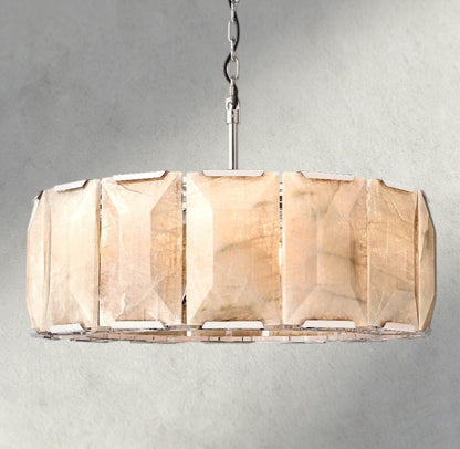 31" / Nickle Harlow Calcite Round Chandelier 19", 31", 43", 60"