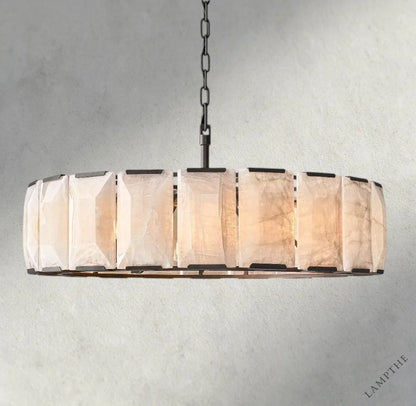 43" / Bronze Harlow Calcite Round Chandelier 19", 31", 43", 60"